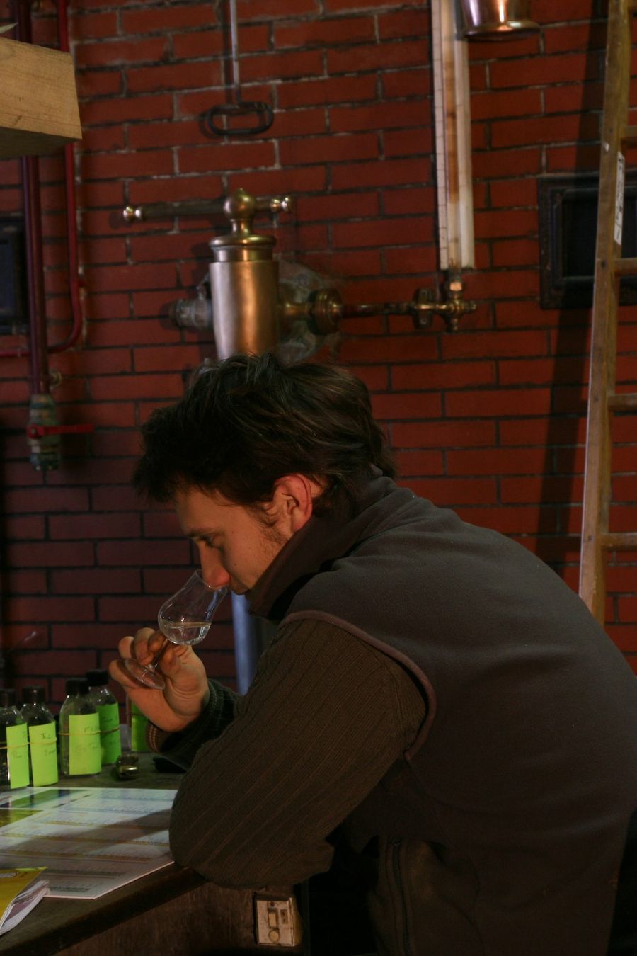 Dégustation à la distillerie